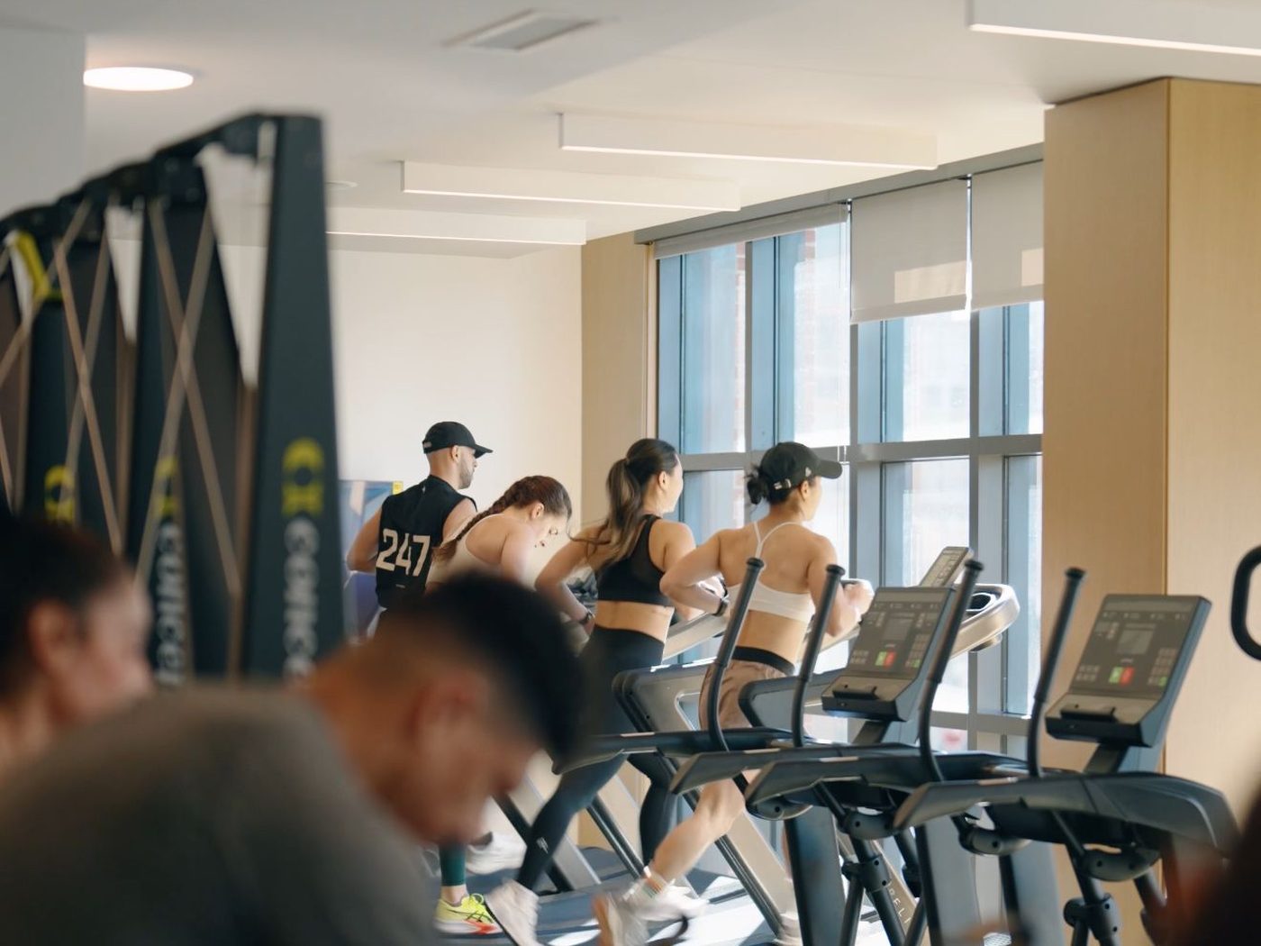 Equipped training floor inside a FLEX facility